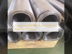 Προσαρμοσμένη 99,99% ακτινοβολία Χ καθαρή πλάκα μολύβδου για το δωμάτιο CT